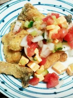 高野豆腐でエリンギのフライ★チーズサルサ-レシピのメイン写真