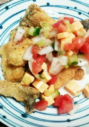 高野豆腐でエリンギのフライ★チーズサルサ-レシピのメイン写真