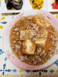 厚揚げのそぼろあんかけ-レシピのメイン写真