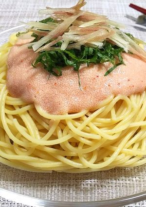 超早！大葉とみょうがで爽やか明太子パスタ-レシピのメイン写真