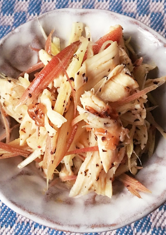 ＊副菜！ささみと茗荷の梅肉ゆかり和え＊-レシピのメイン写真