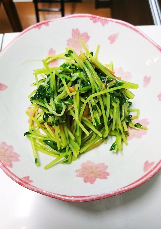 簡単！！豆苗のなめ茸和え-レシピのメイン写真