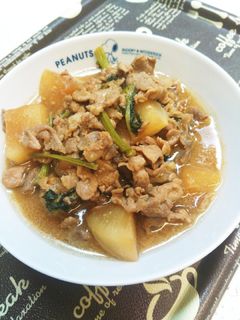 簡単♪ かぶと豚肉のみそ炒め-レシピのメイン写真