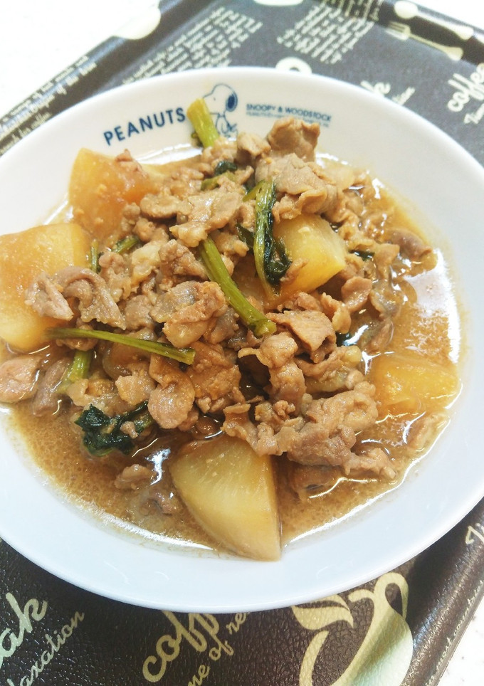 簡単♪ かぶと豚肉のみそ炒め-レシピのメイン写真