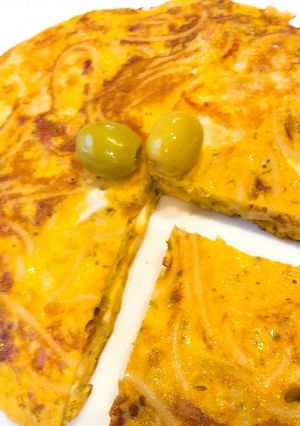 ドライトマトのスパゲティオムレツ-レシピのメイン写真