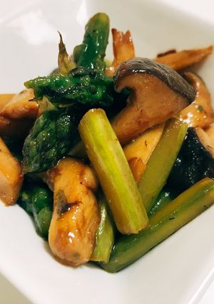 アスパラとエリンギのバター醤油炒め-レシピのメイン写真