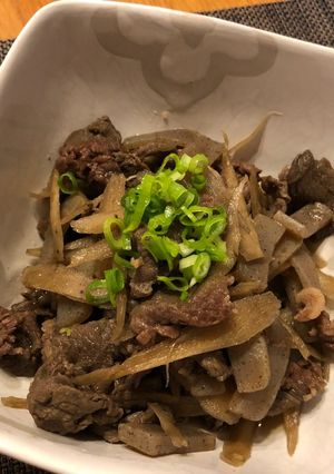 ☆蒟蒻でかさ増し！牛肉ゴボウのしぐれ煮♪-レシピのメイン写真