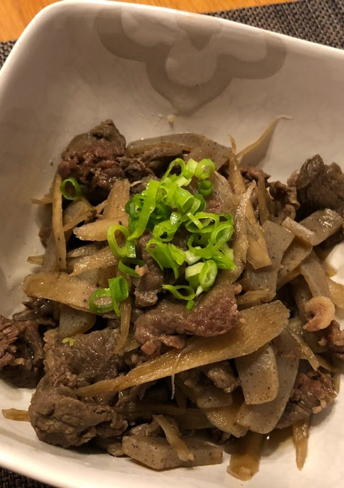 ☆蒟蒻でかさ増し！牛肉ゴボウのしぐれ煮♪-レシピのメイン写真