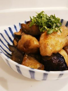鶏肉と茄子の南蛮酢炒め-レシピのメイン写真