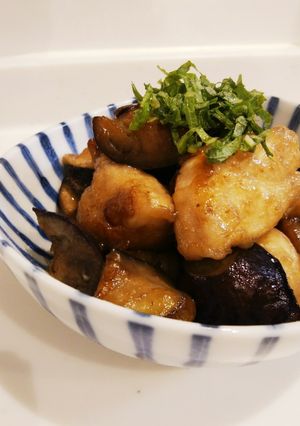 鶏肉と茄子の南蛮酢炒め-レシピのメイン写真