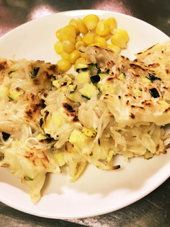 ズッキーニとベーコンのそうめんおやき-レシピのメイン写真