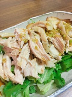 タレが美味しい!鶏胸肉で蒸し鶏!-レシピのメイン写真