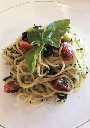 暑い夏には☆トマトとバジルの冷製パスタ-レシピのメイン写真