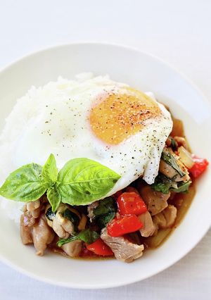簡単！フレッシュバジルで【ガパオライス】-レシピのメイン写真