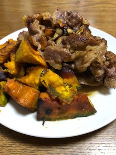 牛肉とカボチャのニンニク炒め-レシピのメイン写真