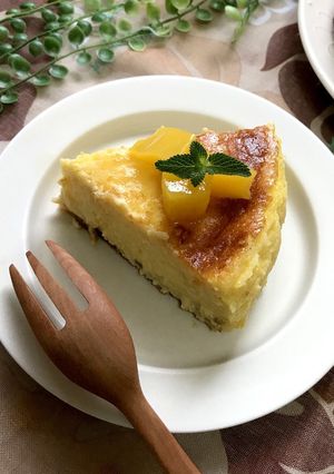 マンゴーのベイクドチーズケーキ♪-レシピのメイン写真