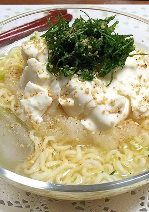 お豆腐と大葉の生姜みぞれ冷やし塩ラーメン-レシピのメイン写真