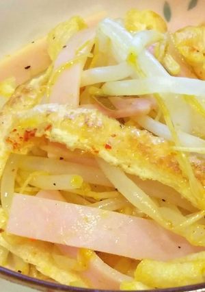 もやしとカリカリ油揚げのカレー酢和え-レシピのメイン写真