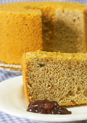 ほうじ茶シフォンケーキ-レシピのメイン写真
