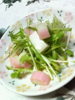 ✿水菜とかまぼこの❀和風さっぱり和え✿-レシピのメイン写真