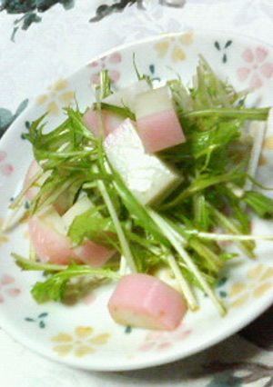 ✿水菜とかまぼこの❀和風さっぱり和え✿-レシピのメイン写真