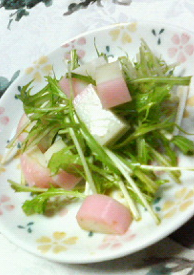 ✿水菜とかまぼこの❀和風さっぱり和え✿-レシピのメイン写真