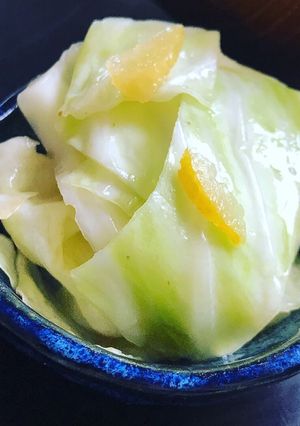 簡単！常備菜！キャベツのゆずの浅漬け-レシピのメイン写真