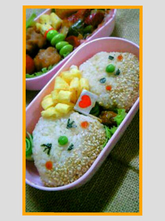 簡単キャラ弁☆おにぎりさん弁当-レシピのメイン写真