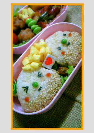 簡単キャラ弁☆おにぎりさん弁当-レシピのメイン写真