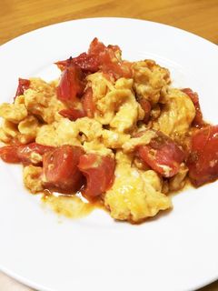 5分で簡単!トマトと卵の炒め物♪-レシピのメイン写真