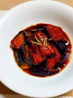 鰻と茄子の赤ワイン煮-レシピのメイン写真