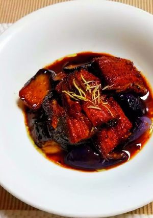 鰻と茄子の赤ワイン煮-レシピのメイン写真