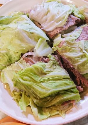 キャベツと豚肉の重ね蒸し-レシピのメイン写真