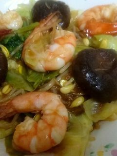 大豆もやしと海老のあんかけ炒め-レシピのメイン写真