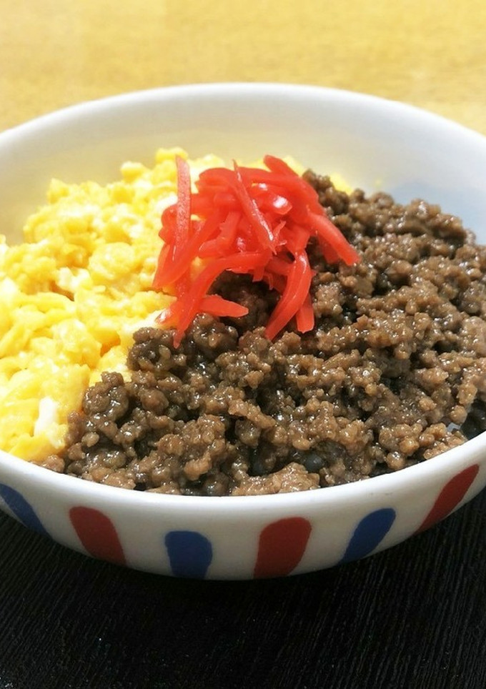 肉そぼろと卵そぼろの二色丼-レシピのメイン写真