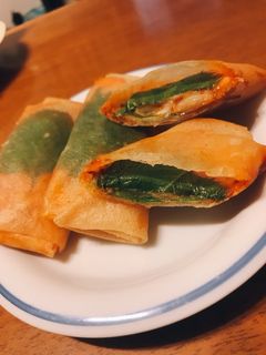 超簡単♪キムチ春巻き★おつまみにも-レシピのメイン写真