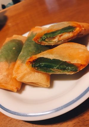 超簡単♪キムチ春巻き★おつまみにも-レシピのメイン写真