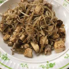 激ウマ！ 豆腐と肉とモヤシの醤油炒め-レシピのメイン写真