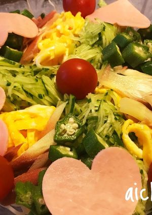 簡単*彩り七夕おそうめん！-レシピのメイン写真