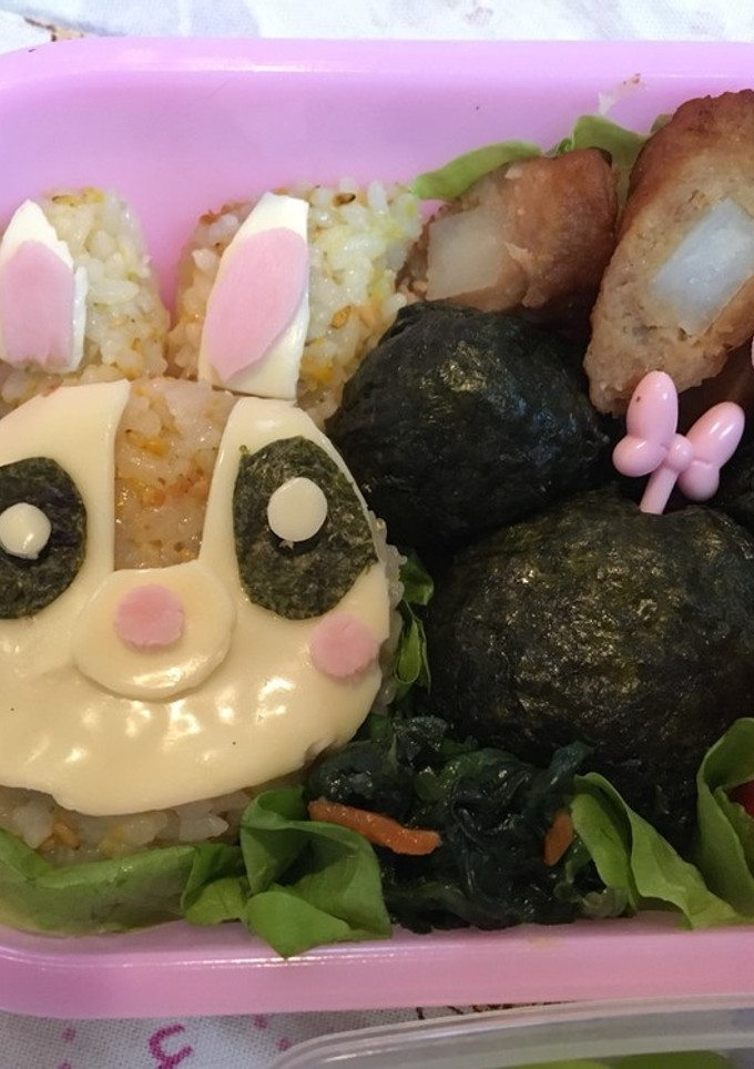 幼稚園園児♡私風のミスバニーお弁当♡-レシピのメイン写真
