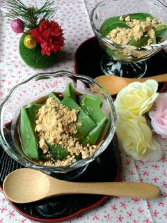 抹茶プリンで信玄餅風-レシピのメイン写真