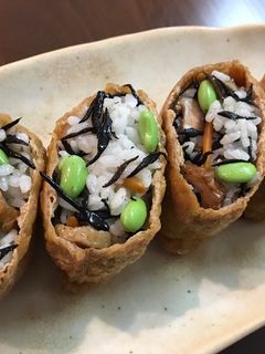 ひじきご飯☆稲荷寿司-レシピのメイン写真