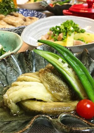 ひんやり美味しい焼きなすのお浸し-レシピのメイン写真