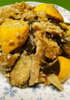 *なすと豚肉のピーナッツバターみそ炒め*-レシピのメイン写真