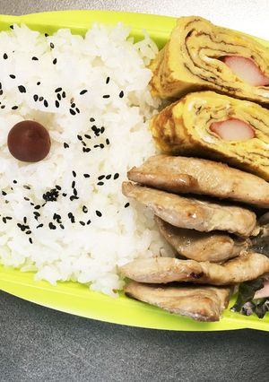 旦那弁当125♥エリンギのバタポン弁当！-レシピのメイン写真