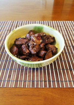 フライパンで簡単よ♪鶏肝煮-レシピのメイン写真