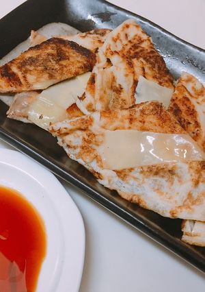 糖質制限★オオバコのちぢみ-レシピのメイン写真