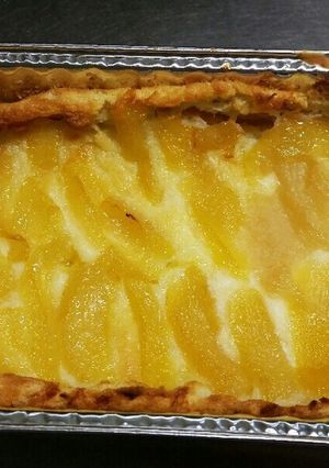 白桃チーズケーキ(ほめられ酢入り)-レシピのメイン写真