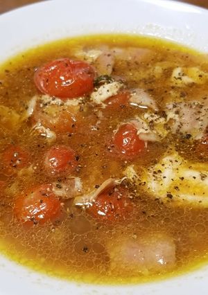 黒酢でサッパリ ベーコンとトマトのスープ-レシピのメイン写真