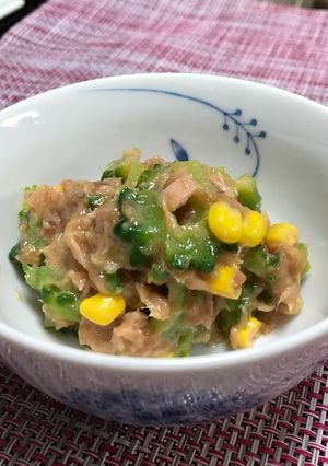 ゴーヤとツナの梅味噌和え-レシピのメイン写真